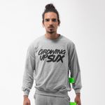 BLUSA MOLETINHO SUX CLASSICS CINZA