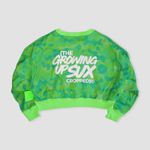 BLUSA MOLETOM CAMUFLADA ARMY SUX OVERSIZED CROPPED VERDE