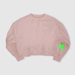 BLUSA MOLETOM SUX OVERSIZED CROPPED ROSA