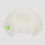 BLUSA MOLETOM SUX OVERSIZED CROPPED OFF WHITE