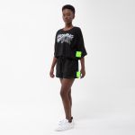 CAMISETA OVERSIZED SUX CROPPED PRETA WILD
