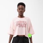 CAMISETA OVERSIZED SUX CROPPED ROSA BRAIN
