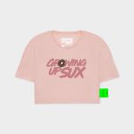 CAMISETA OVERSIZED SUX CROPPED ROSA DONUT
