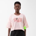 CAMISETA OVERSIZED SUX CROPPED ROSA DONUT
