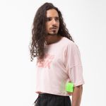 CAMISETA OVERSIZED SUX CROPPED ROSA DONUT