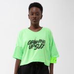 CAMISETA OVERSIZED SUX CROPPED VERDE BOMB