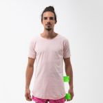 CAMISETA LONGLINE SUX BASIC ROSA