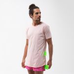 CAMISETA LONGLINE SUX BASIC ROSA