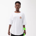 CAMISETA OVERSIZED SUX BRANCA BOMB