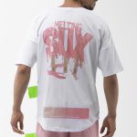 CAMISETA OVERSIZED SUX BRANCA MELTING