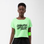 CAMISETA BABY LOOK SUX CROPPED VERDE BOMB