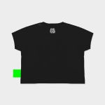 CAMISETA BABY LOOK SUX CROPPED PRETA HOLLYWOOD