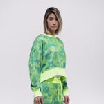 BLUSA MOLETOM CAMUFLADA ARMY SUX OVERSIZED CROPPED VERDE