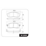 Pastilha Freio I30, 350Z,Altima, Maxima, Sentra, SX4 - Dianteira - N1434 