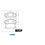 Pastilha do freio Dianteiro - Cobreq - N390 (S10, Trailblazer)