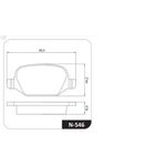 Pastilha Freio Traseira Punto, Linea, Bravo, 500, 147, 156 - Cobreq - N546
