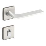 Fechadura Externa Imab Malba Roseta Quadrada Cromo Acetinado (CA) 55mm