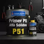 Kit Fundo Primer PU P51 750ml + Endurecedor H51 150ml Sherwin Williams Lazzuril