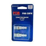 PDR PRO-20PM CONECTOR MACHO 1/4" BLISTER COM 2PC