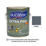 EUCATEX EXTRA PISO ACR PRE FOSCO CINZA 3,6L