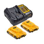 DEWALT DCB203C2-BR KIT 02 BATERIAS 2AH 20V + CARREGADOR BIVOLT