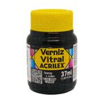 ACRILEX VERNIZ VITRAL 37ML PRETO