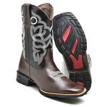 Bota Texana Bordada Masculina Cano Longo 2501