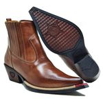 Bota Texana Látego Telha Masculina Country Bico Fino Couro Exótica