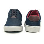 Tênis Masculino Casual Conforto Azul Marinho Com Sola Costurada 400-w