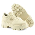 Sapato Oxford Tratorado Feminino GuGi 404-GG - Marfim