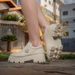 Sapato Oxford Tratorado Feminino GuGi 404-GG - Marfim