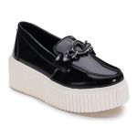 Mocassim Victoria Feminino Metalizado GuGi 405-GG - Preto Verniz