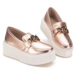 Mocassim Victoria Feminino Metalizado GuGi 405-GG - Rose Gold