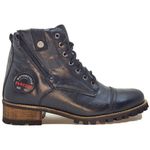 Bota Coturno Casual Preto Masculino 767 Em Couro