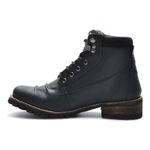 Coturno Casual Masculino Boots 775 Em Couro - Preto