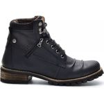 Coturno Casual Masculino Boots 775 Em Couro - Preto