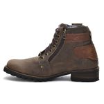 Bota Coturno Casual Masculino Cano Médio 789 Em Couro