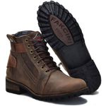 Bota Coturno Casual Masculino Cano Médio 789 Em Couro