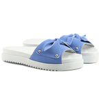 Sandália Slide Feminino Com Laço Sola Plataforma Anatômica 905-GG - Azul