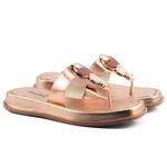 Sandália Flat Mary Feminina Plataforma 908-GG - Rose Gold