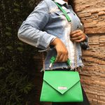 Bolsa Feminina Com Alça Transversal Verde B100-GG