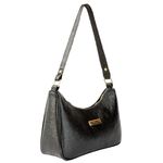 Bolsa Meia Lua Feminina Preta BCC01 Com Forro