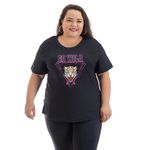 Camiseta Feminina Onça T-shirt Tigre - Preto