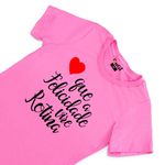 Camiseta Feminina T-shirt Que a Felicidade Vire Rotina - Rosa