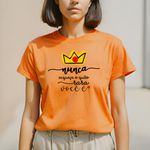 Camiseta T-shirt Feminina Nunca Esqueça o Quão Rara Você é - Laranja