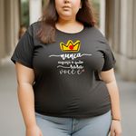 Camiseta T-shirt Feminina Nunca Esqueça o Quão Rara Você é - Preto