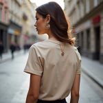 Camiseta T-shirt Feminina Lisa Baby Look Camisa Básica Blusa Moda - Caqui