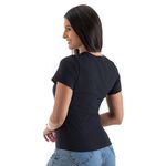Camiseta T-shirt Feminina Estampada Gratidão Blusinha Camisa Moda Plus Size - Preto
