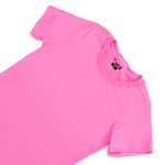 Camiseta T-shirt Feminina Baby Look Camisa Básica Blusa Moda - Rosa