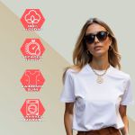 Camiseta T-shirt Feminina Lisa Baby Look Camisa Básica Blusa Moda - Branco